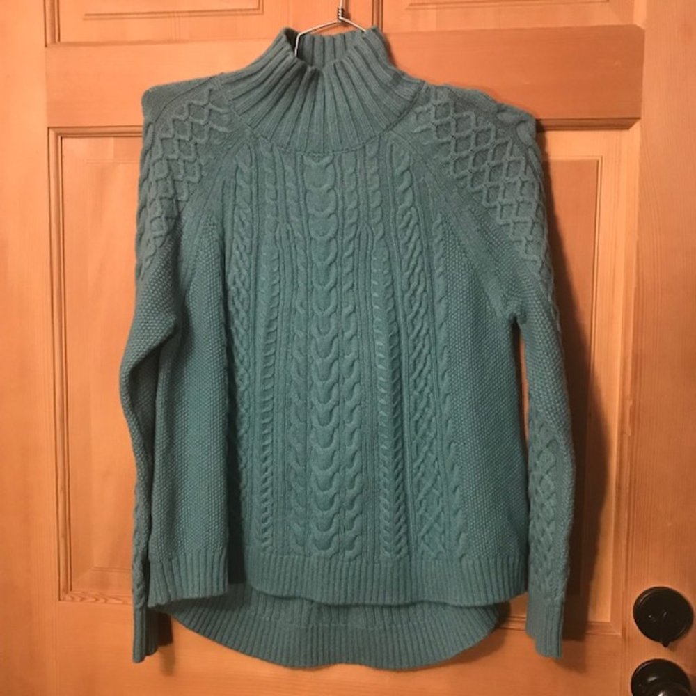 Ann Taylor Cable Knit Turtleneck Sweater